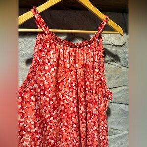 Red Sleeveless Women's Top